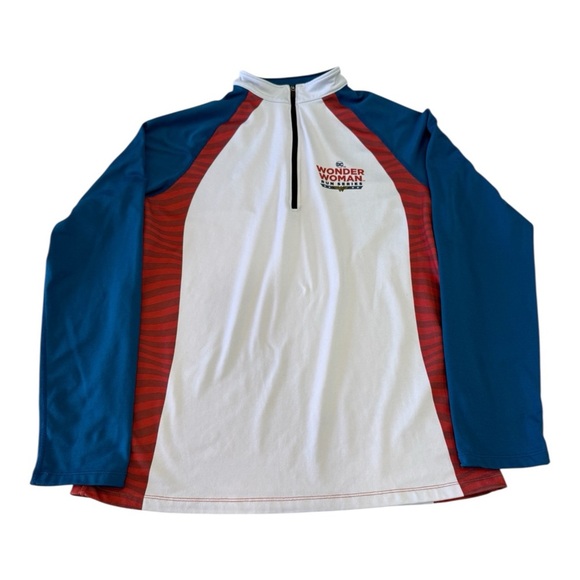 Wonder Woman DC Running Man Run Series Quarter Zip Pullover Size L - Picture 1 of 4
